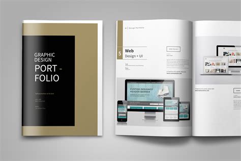 Graphic Design Portfolio Template 217767 Brochures Design Bundles