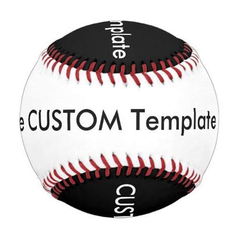 Custom Baseball Regulation Size Black And White Baseball