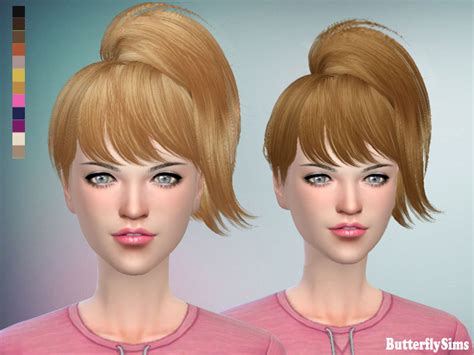 Woman Shoulder Length Hairstyle Fashion The Sims 4 P2 Sims4 Clove