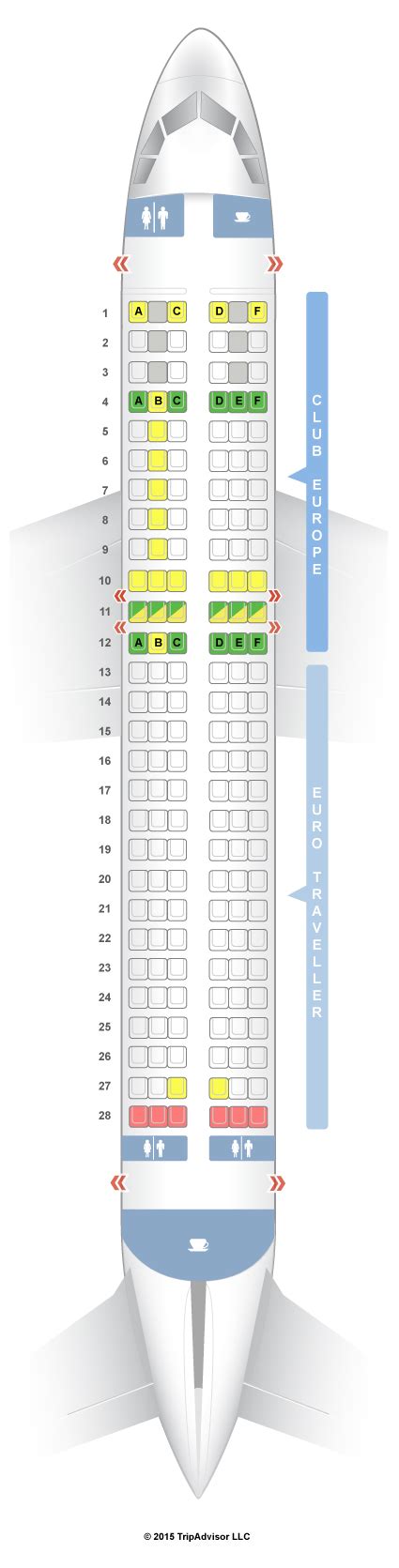 Seatguru Seat Map British Airways Airbus A320 320 European
