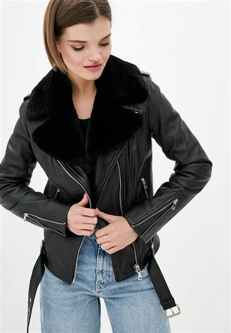 Кожаная куртка косуха Vk черная с мехом Арт Lt420 M 52 от продавца