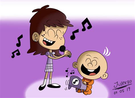 Young Luna And Lincoln Singing Together Color By Julex93 On Deviantart