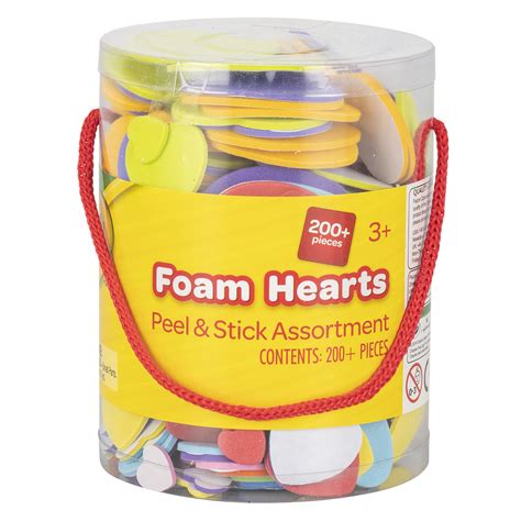 Crayola Assorted Foam Hearts Tub