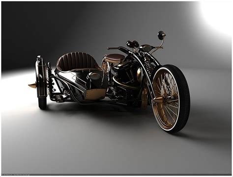 러시아 디자이너 미카일 스몰야노브mikhail Smolyanov의 미래형 오토바이 Steampunk Motorcycle