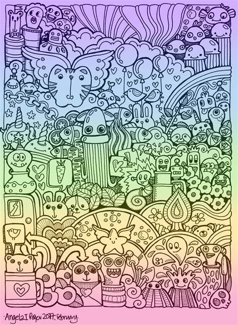 Rainbow Doodle 2 By Artwyrd On Deviantart