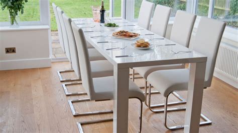 Fern White Gloss And Imola Extending Dining Set Muebles De Comedor