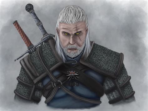 Geralt Of Rivia The White Wolf By Muttoz On Deviantart
