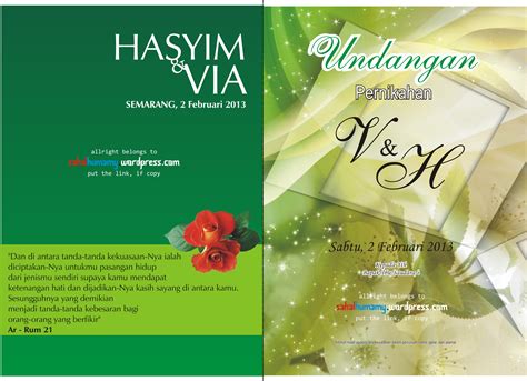 Download Desain Undangan Pernikahan Islami Cdr - Riset