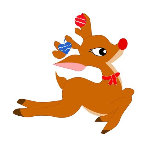 Premium Vector Christmas Deer Illustration