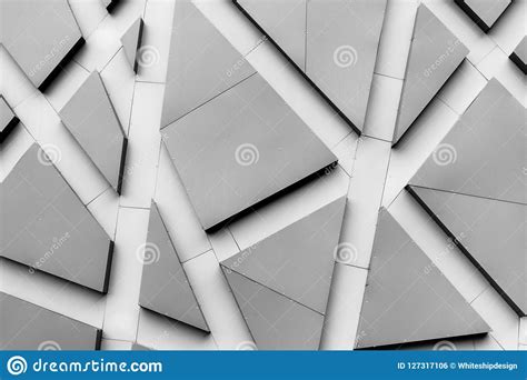 Abstract Black And White Image Of Shapes And Angles Stock Photo Image