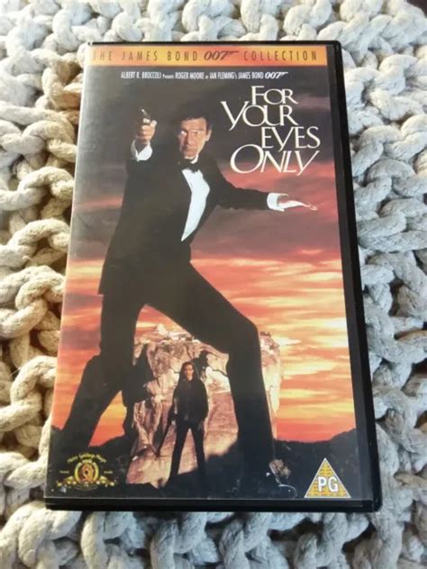 James Bond For Your Eyes Only Vhs Video Cassette Tape Roger Moore