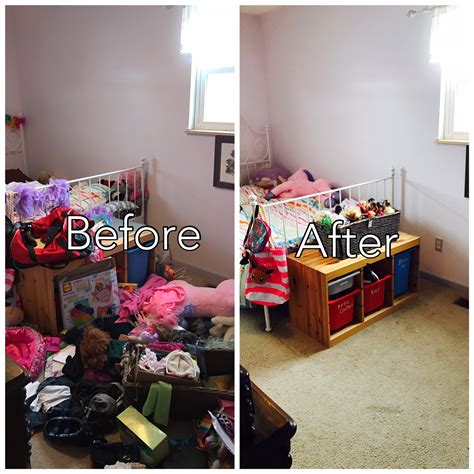 Two years ago i started my extreme decluttering journey. Rose Lounsbury | girl-kids-room-before-after