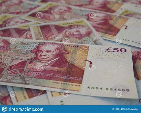 Gbp British Pounds Macro Background United Kingdom London Editorial