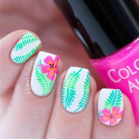 30 Awesome Tropical Nails Designs To Make Your Summer Rock Tropical