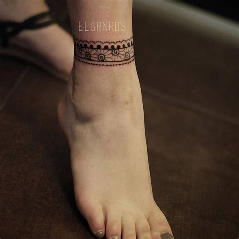 Ankle Band Tattoo Ankle Bracelet Tattoo Anklet Tattoos Foot Tattoos