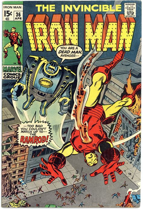 Iron Man 36 Fine Iron Man Comic Books Classic Comics Vintage Comics
