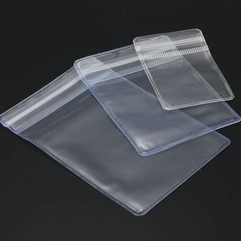 100pcs Thick Grip Seal Bag Self Waterproof Clear Polythene Poly Plastic
