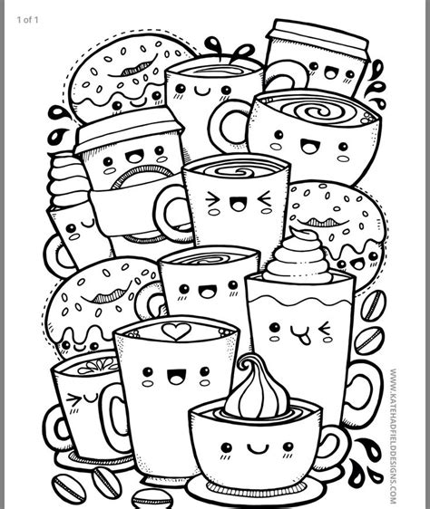 Coloring Book Page In 2021 Cute Doodle Art Doodle Drawings Doddle Art