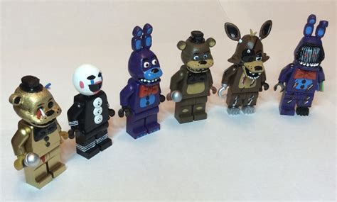 Five Nights At Freddys Fnaf Custom Lego Minifigures Mini Etsy