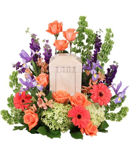 Funeral urn flowers near me. Bittersweet Twilight Memorial Urn Cremation Flowers (urn ...