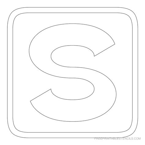 8 Best Images Of Printable Block Letter S Stencil Block Stencil