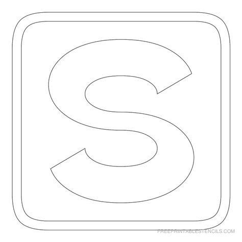 Download and print our free letter e stencil type alphabets which are available in a variety of styles for you to choose from such as arial, block. 8 Best Images of Printable Block Letter S Stencil - Block ...