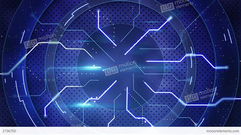 Blue Hi Tech Abstract Loopable Background Stock Animation