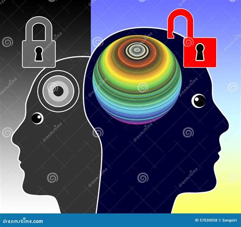 Unlock Your Mind Stock Illustration Illustration Of Creative 57030058