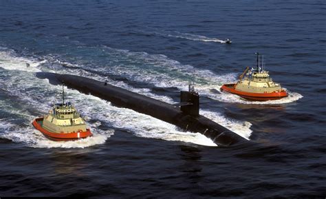 Uss Pennsylvania Ssbn 735 Departing The Kings Bay Submarine Base