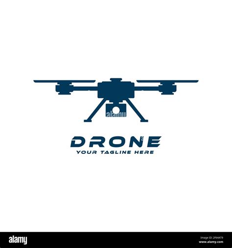 Drone Logo Design Icon Silhouette Hi Res Stock Photography And Images