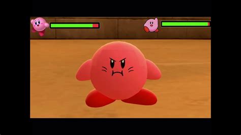 Kirby Vs Classic Kirby With Healthbars Strongpuff Youtube