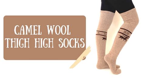 Beige Camel Wool Thigh High Socks Youtube