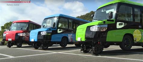 Japan Debuts The Cutest Dual Mode Vehicle Ever Its Both A Minibus And