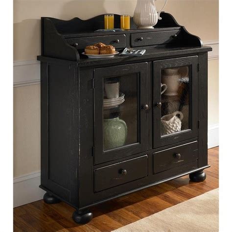Broyhill Attic Heirlooms Dining Cabinet In Antique Black 5397 60bv