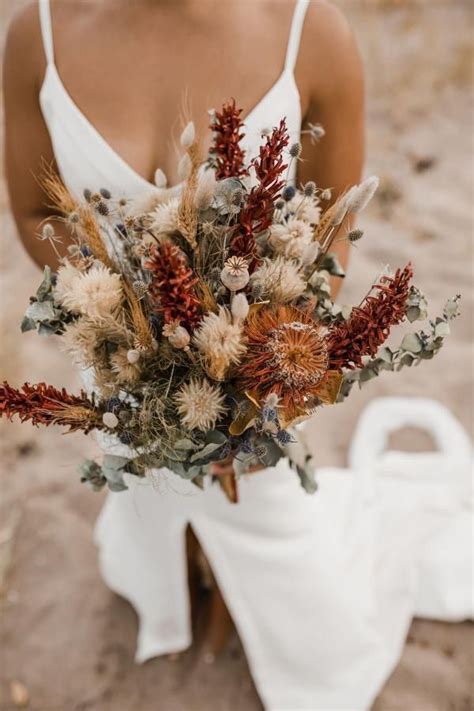 Dried Flower Wedding Bouquet