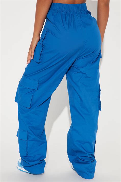 Main Character Cargo Parachute Pants Blue Fashion Nova Pants