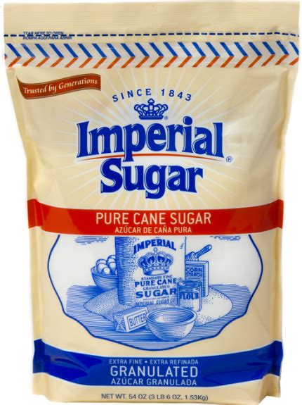 Extra Fine Granulated Pure Cane Sugar Pouch Imperial Sugar