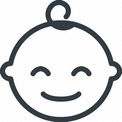 Baby Boy Child Children Face Smile Icon
