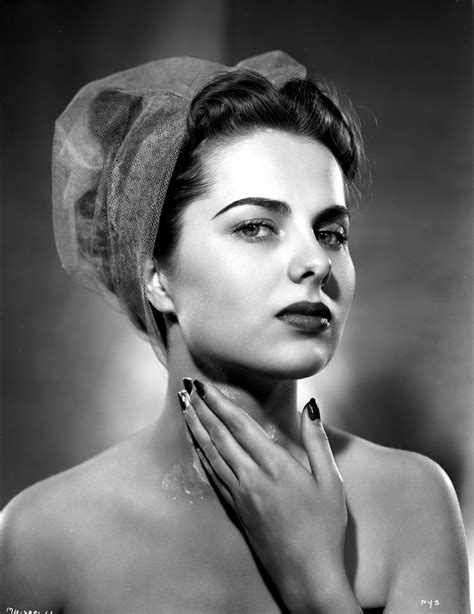Martha Hyer On See Through Hat And Hand On Neck Photo Print 8 X 10