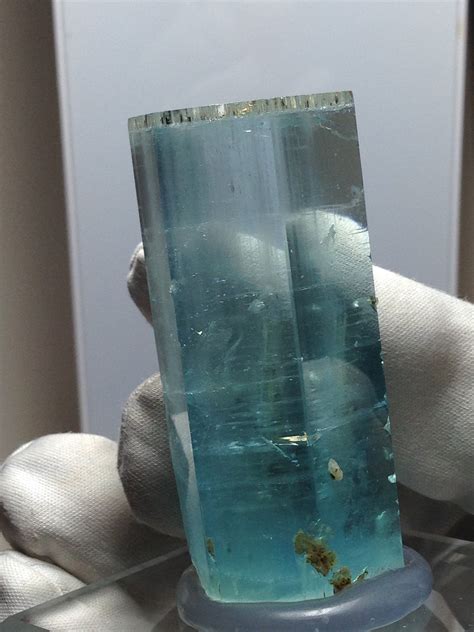 Rare Aquamarine Crystal From Taplejung Nepal Large Doubly Terminated