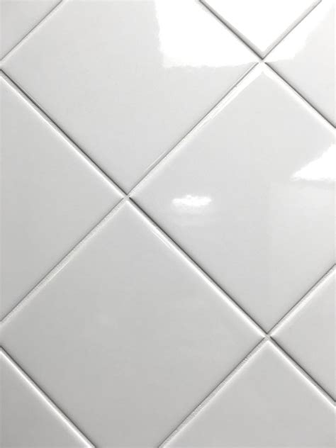 White Square Ceramic Tile