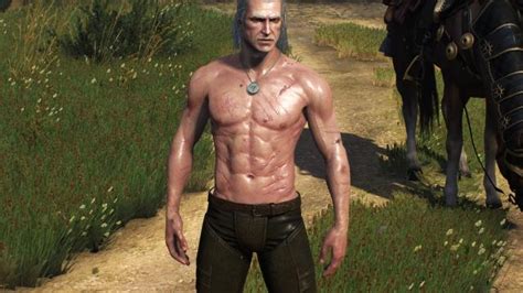Скачать Худощавый, но мускулистый Геральт / Skinnier Geralt's torso для ...