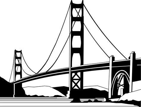 Golden Gate Bridge Vector Illustrator File At