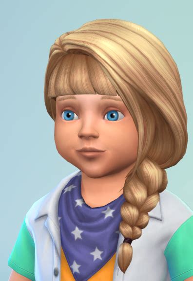 Toddler Braid Sims 4 Maxis Match Cc Sims 4 Toddler