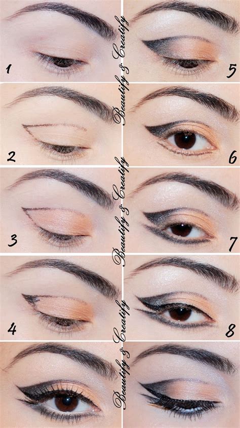 How to apply eyeshadow perfectly (beginner friendly hacks). Neutral Thin Cut Crease Cat-Eye Makeup Look