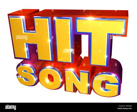 Colorful Hit Music Logo 3d Illustration Stock Photo Alamy