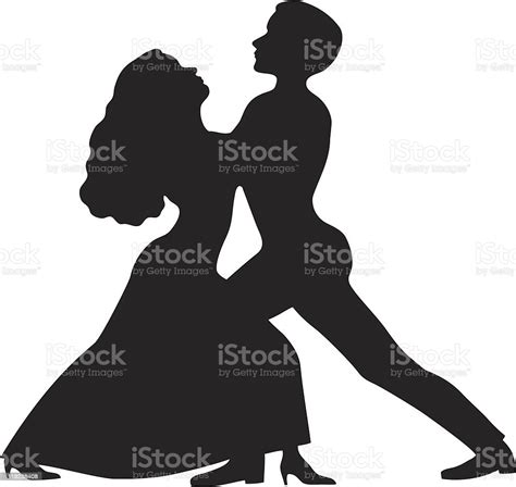 Dancing Couple Silhouette Stock Illustration Download Image Now In