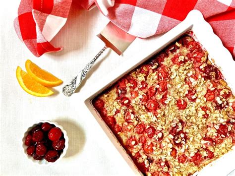 Baked Oatmeal With Tart Cherries Eat Well To Be Well