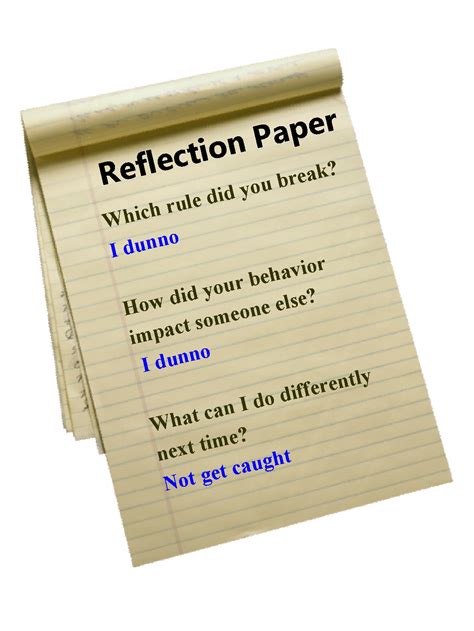 Example Of A Reflection Paper On An Interview Reflection Paper C Page