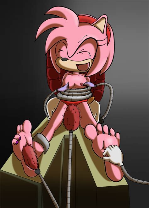 Rule 34 Amy Rose Anthro Beige Skin Bound Breasts Color Feet Female